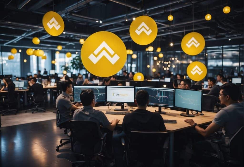 A bustling Binance ecosystem with customers seeking support from the help center
