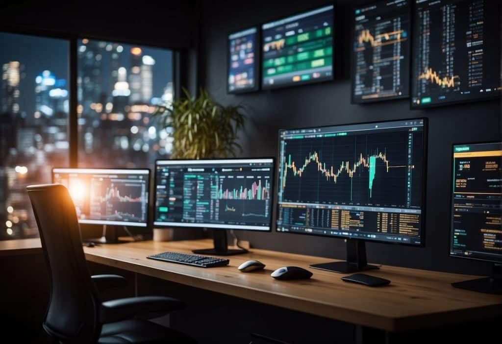 Two trading platforms side by side, Binance and Bybit, with their respective features and types displayed in a clear and organized manner
