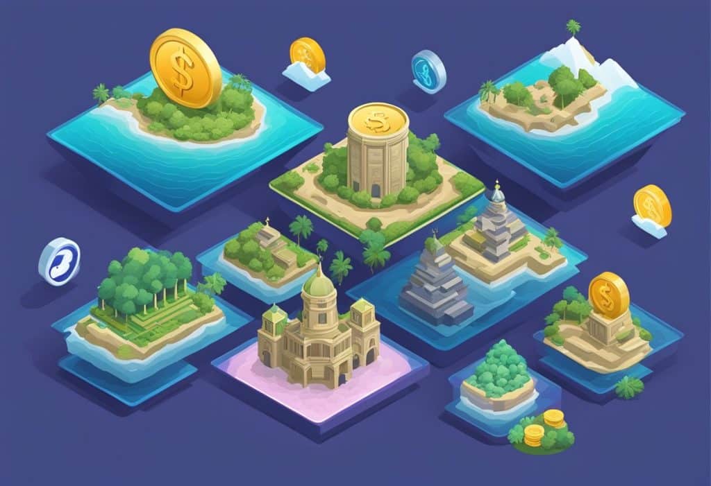 The illustration shows Coinbase and Kraken logos side by side, with a comparison chart depicting their features and differences